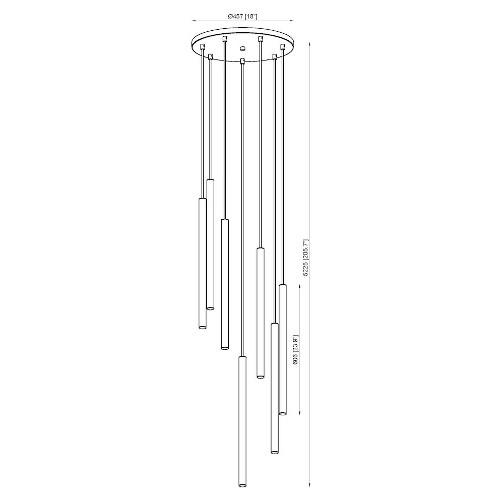 Z-Lite 7 Light Chandelier. Picture 8