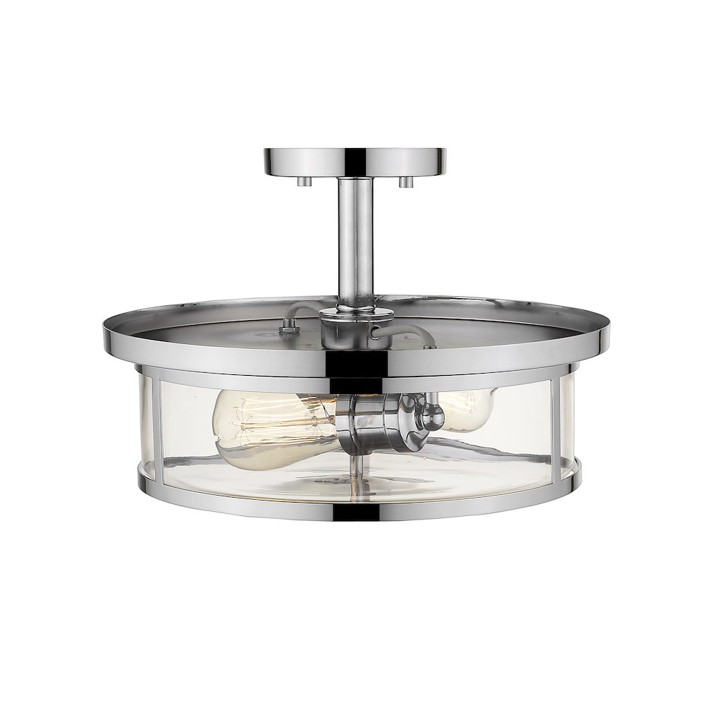 Z-Lite 2 Light Semi Flush Mount. Picture 4