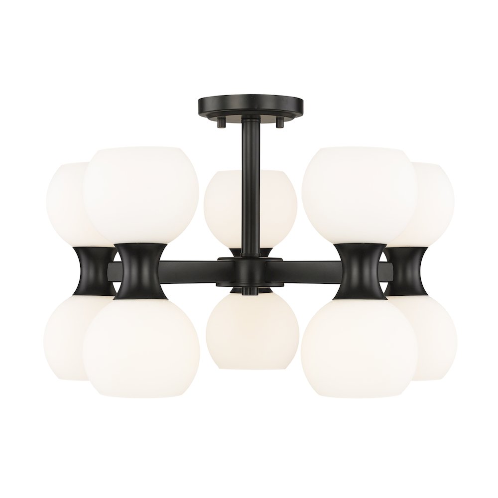 Z-Lite 10 Light Semi Flush Mount. Picture 2