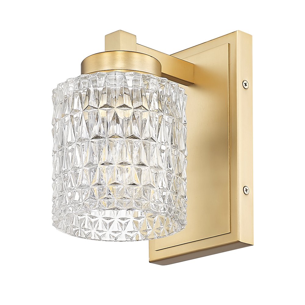 Z-Lite 1 Light Wall Sconce, Modern Gold. Picture 7