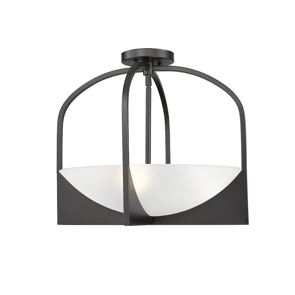 Z-Lite 4 Light Semi Flush Mount. Picture 1