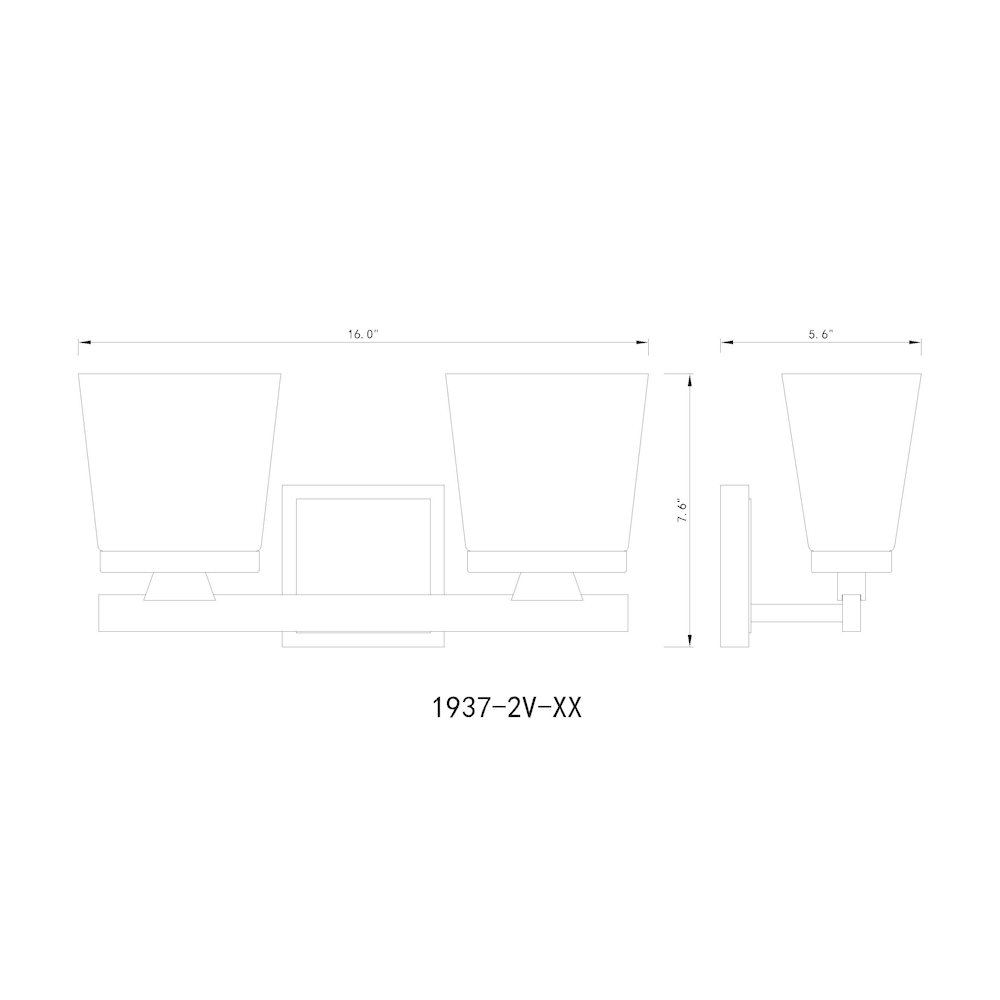 Z-Lite 2 Light Vanity. Picture 8