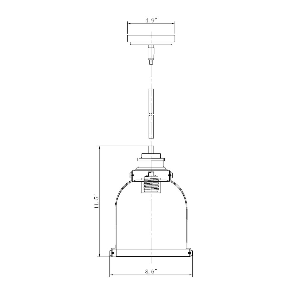 Z-Lite 1 Light Pendant. Picture 8