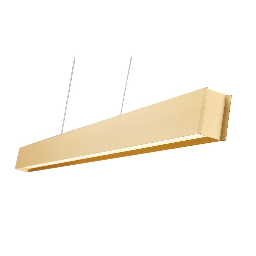 Z-Lite 1 Light Linear Chandelier, Gold. Picture 4