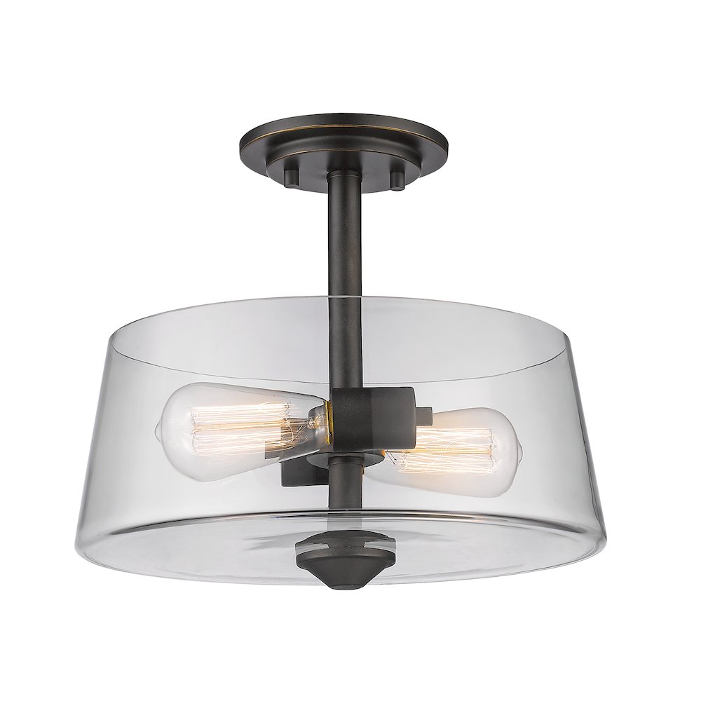 Z-Lite 2 Light Semi Flush Mount. Picture 1