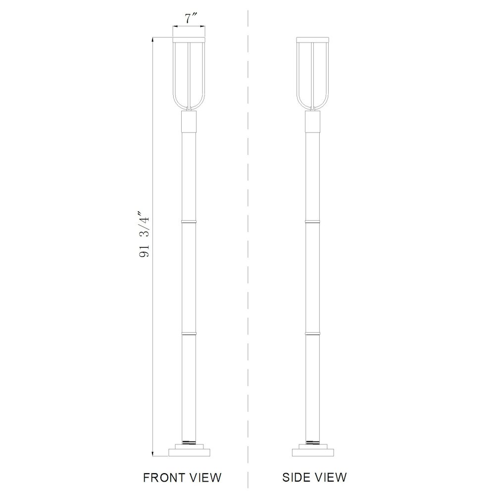 Z-Lite 1 Light Outdoor Post Mounted Fixture. Picture 8
