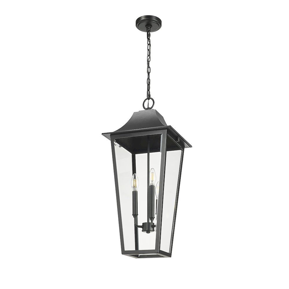 Z-Lite 3 Light Outdoor Chain Mount Ceiling Fixture. Picture 5
