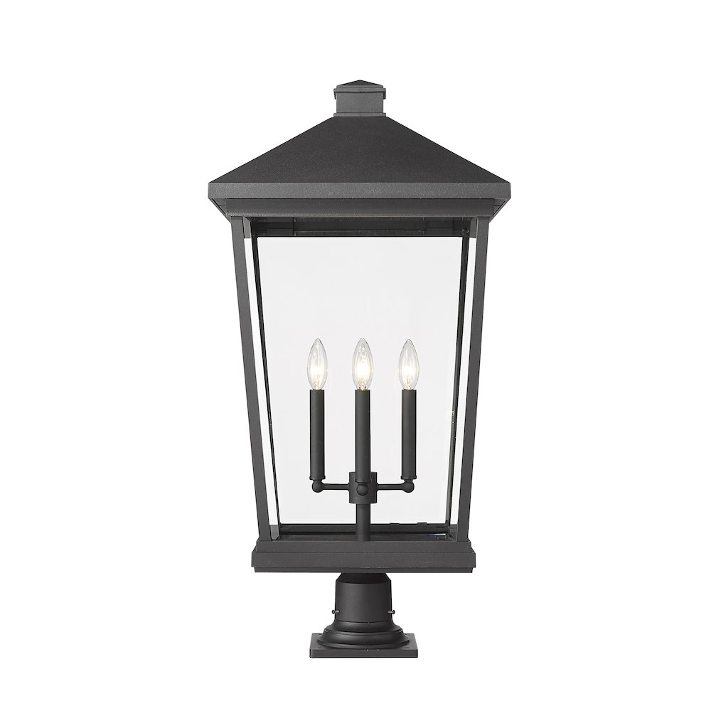 Z-Lite 4 Light Outdoor Pier Mounted Fixture. Picture 2