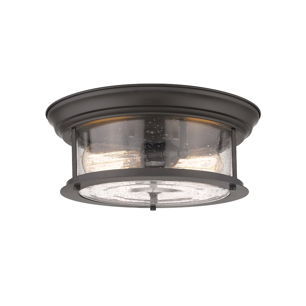 Z-Lite 2 Light Flush Mount. Picture 1