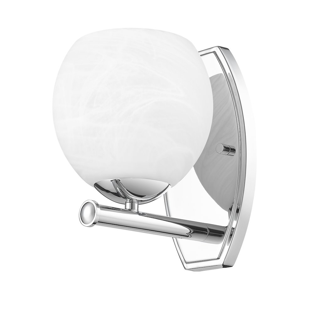 Z-Lite 1 Light Wall Sconce, Chrome. Picture 7
