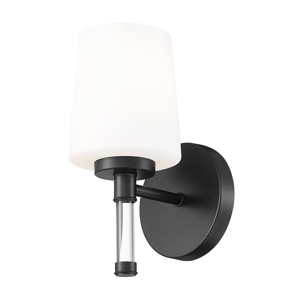 Z-Lite 1 Light Vanity, Matte Black. Picture 3