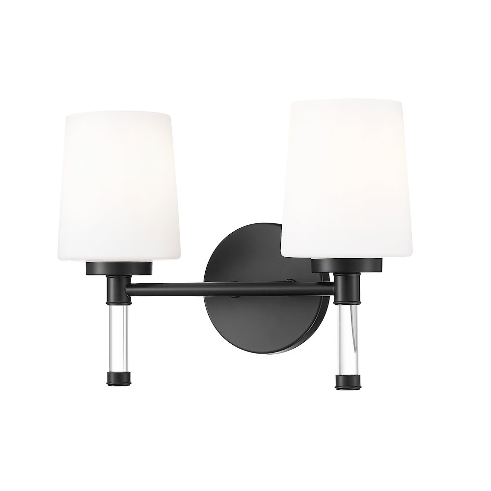 Z-Lite 2 Light Vanity, Matte Black. Picture 1