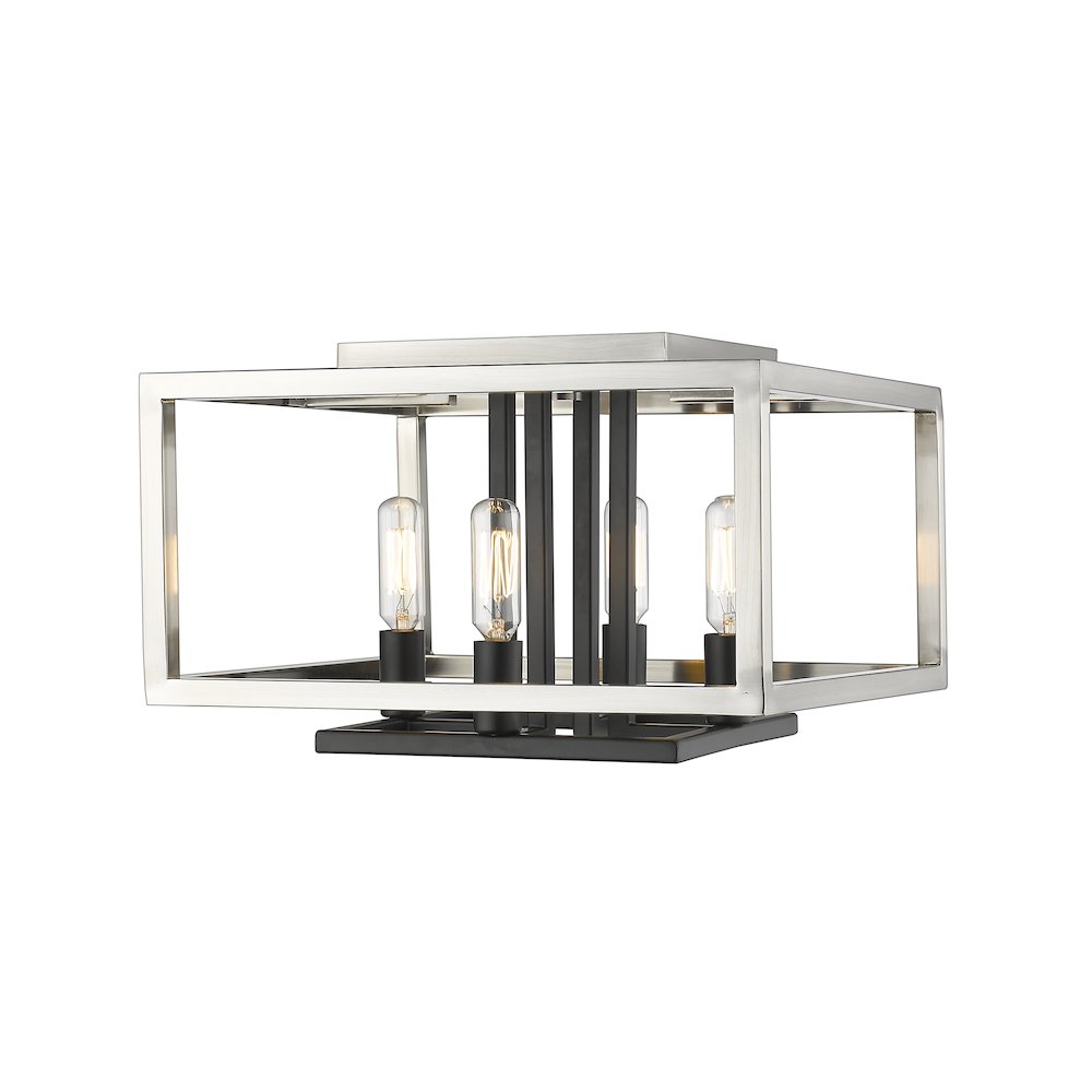 Z-Lite 4 Light Flush Mount. Picture 1