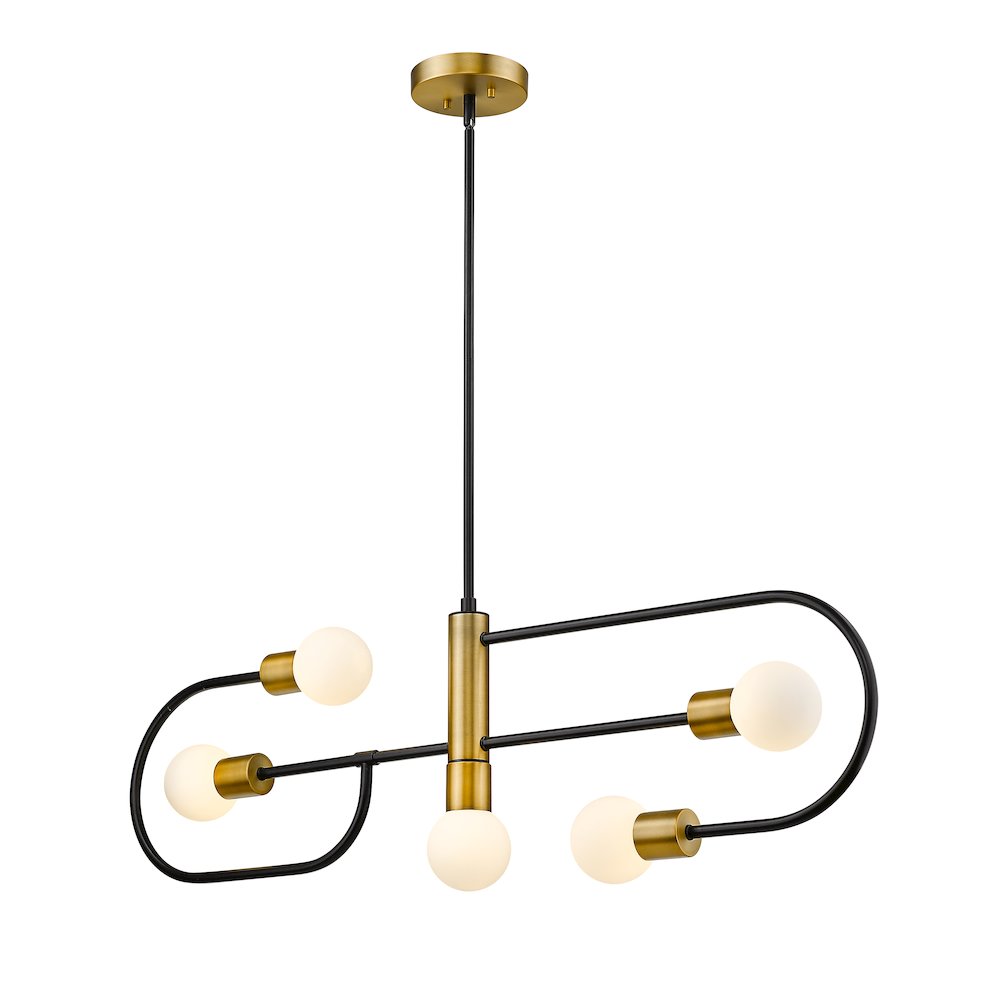 Z-Lite 5 Light Linear Chandelier. Picture 1