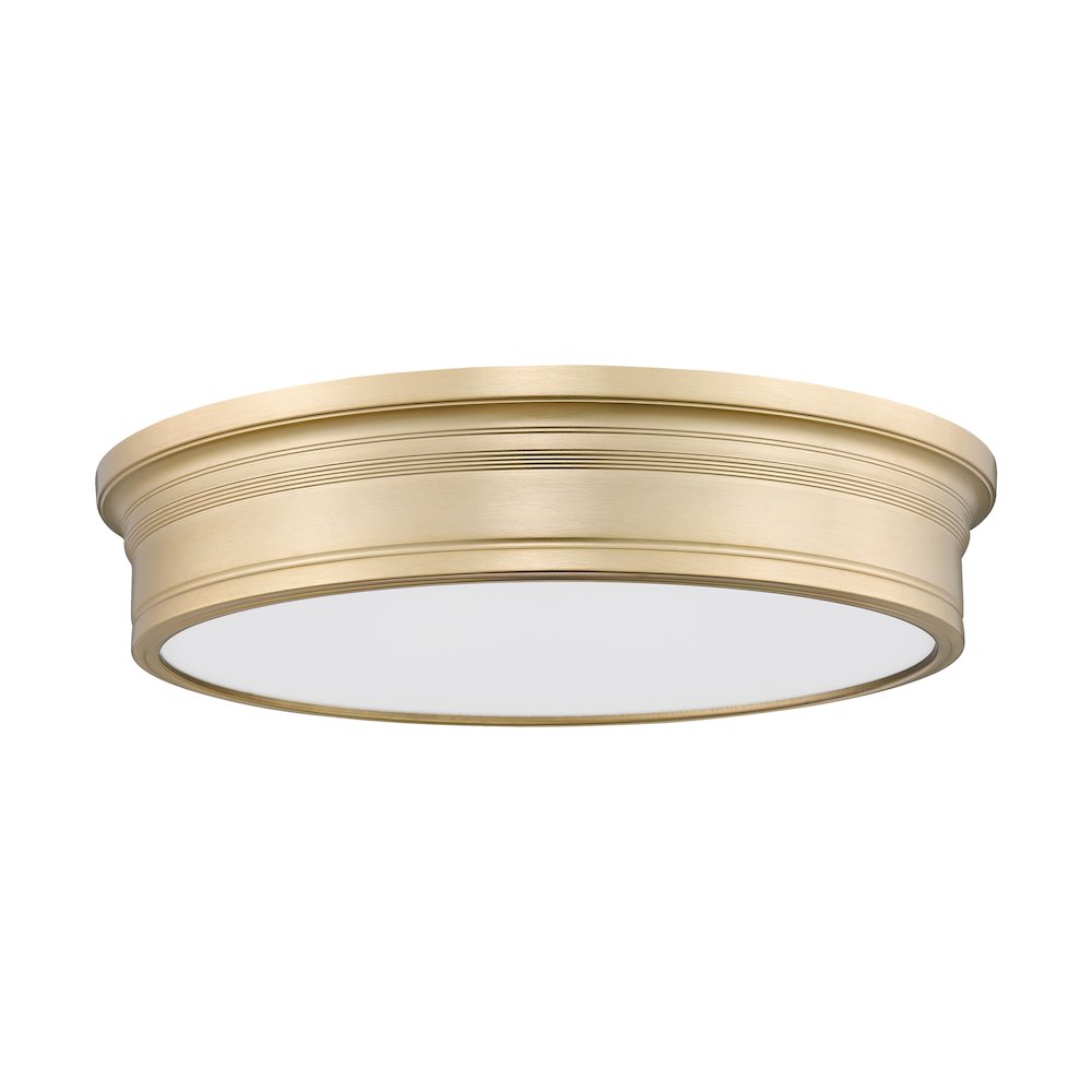 Z-Lite 1 Light Flush Mount, Modern Gold. Picture 7