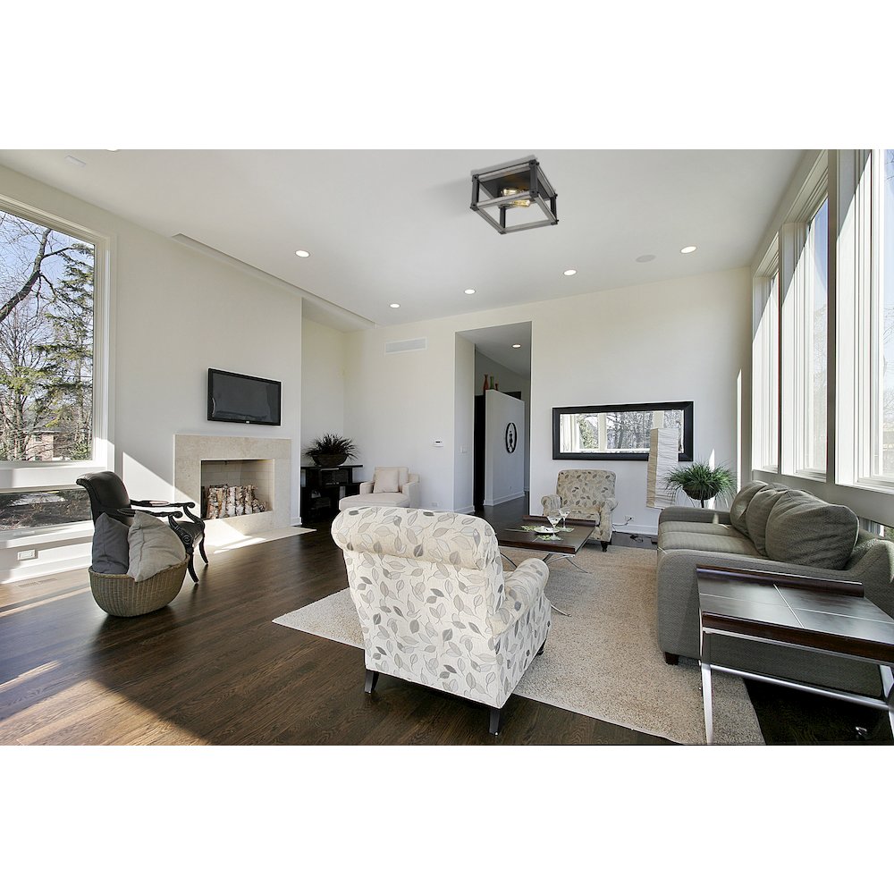 Z-Lite 2 Light Flush Mount. Picture 6