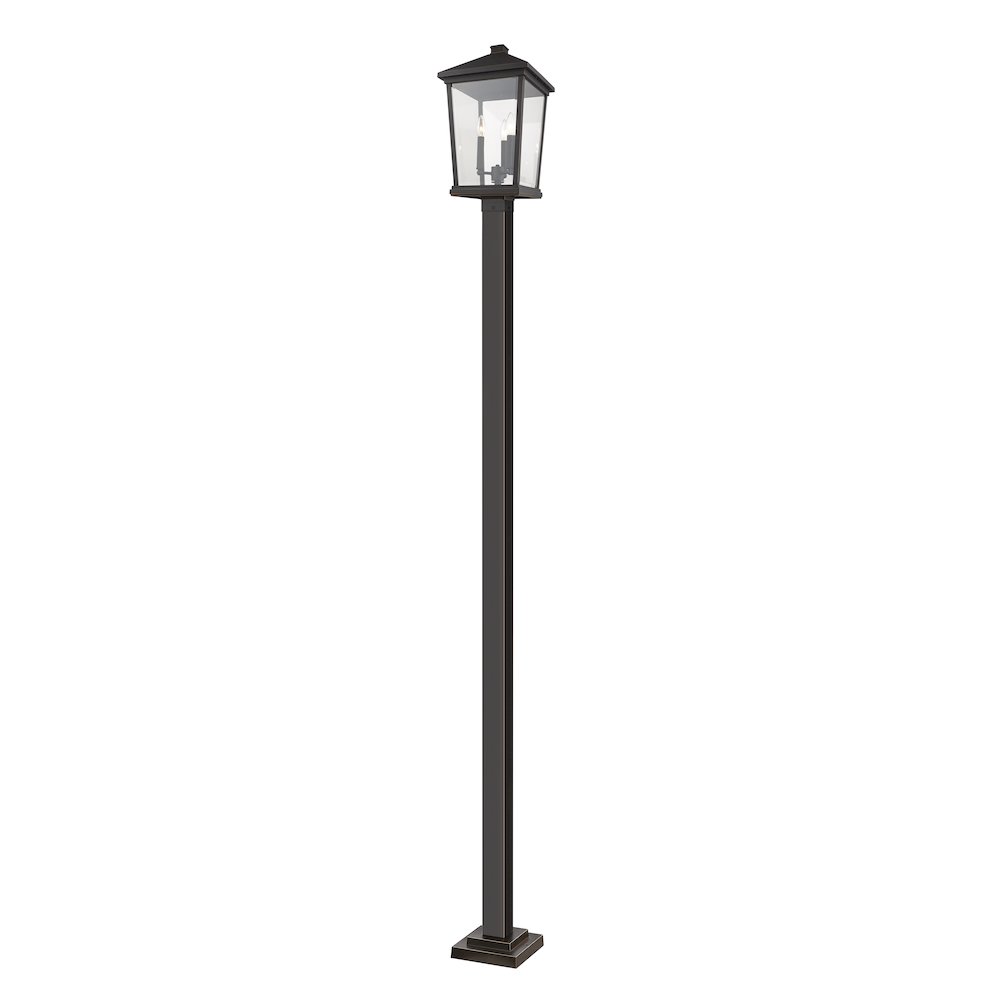 Z-Lite 3 Light Outdoor Post Mounted Fixture. Picture 1