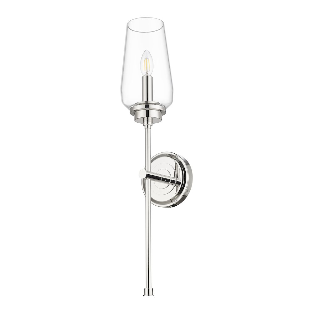 Z-Lite 1 Light Wall Sconce, Polished Nickel. Picture 7