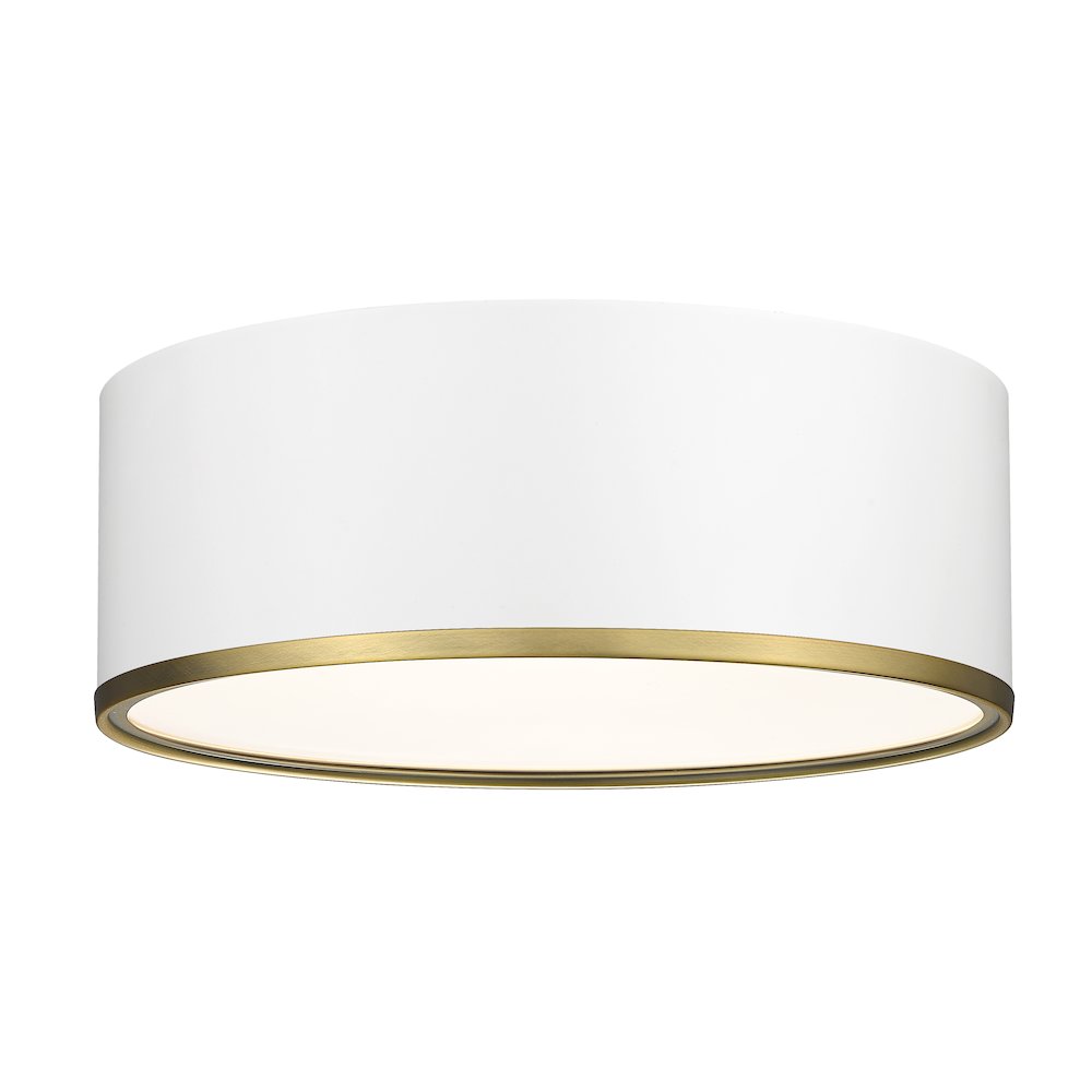 Z-Lite 3 Light Flush Mount. Picture 1