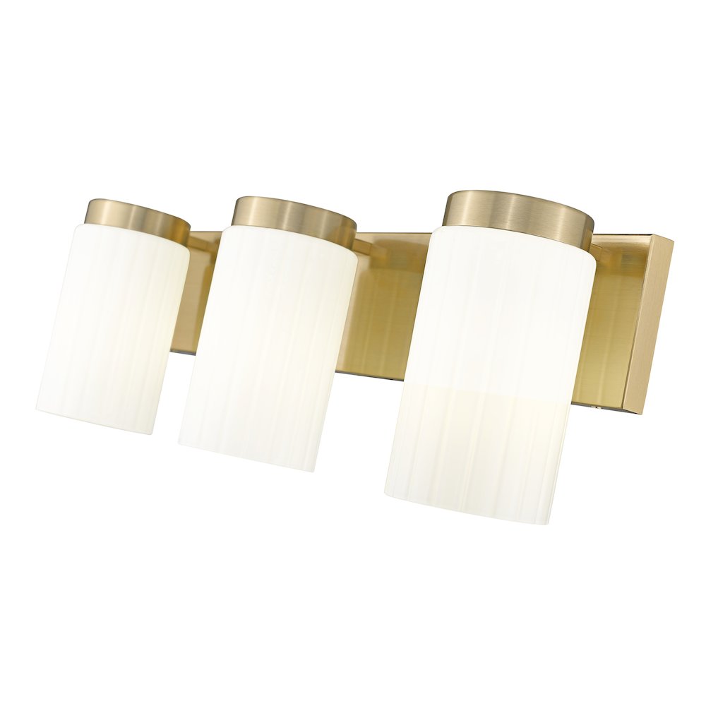 Z-Lite Burk 3 Light Vanity, Luxe Gold. Picture 4