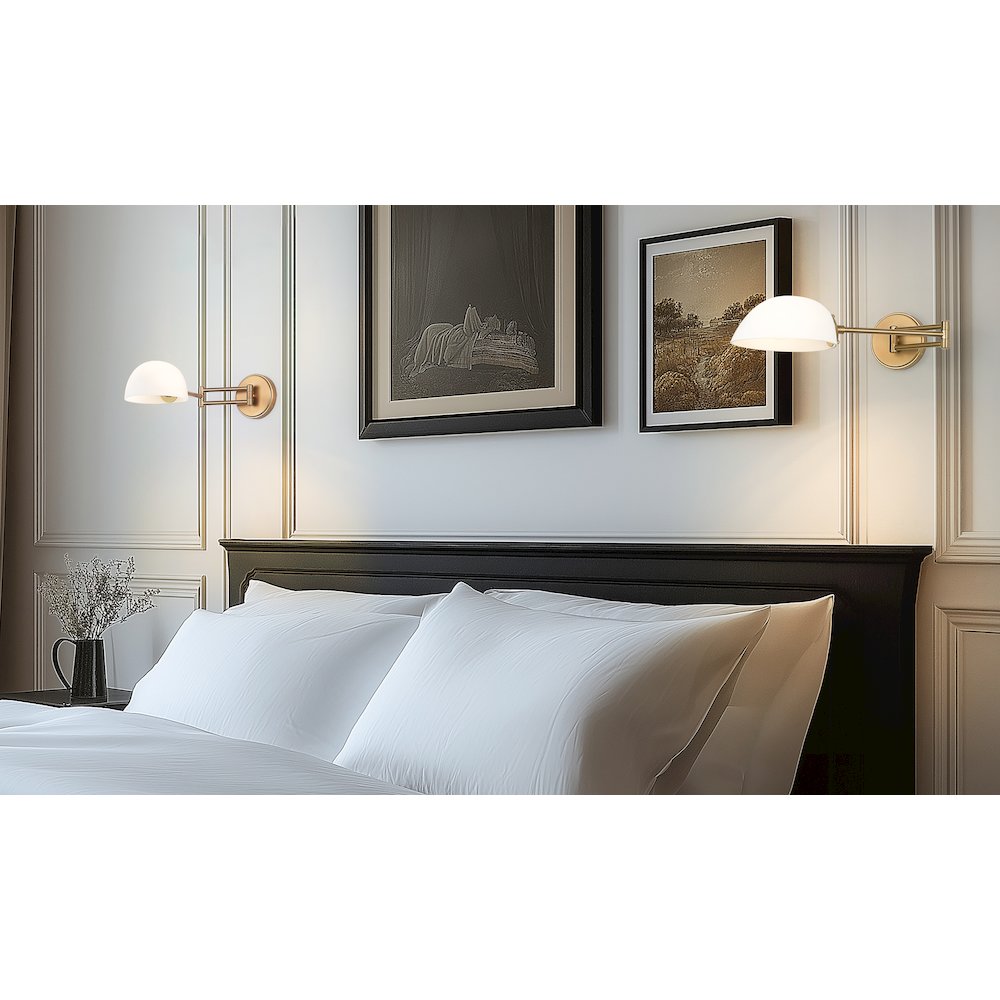 Z-Lite 1 Light Wall Sconce, Modern Gold. Picture 5