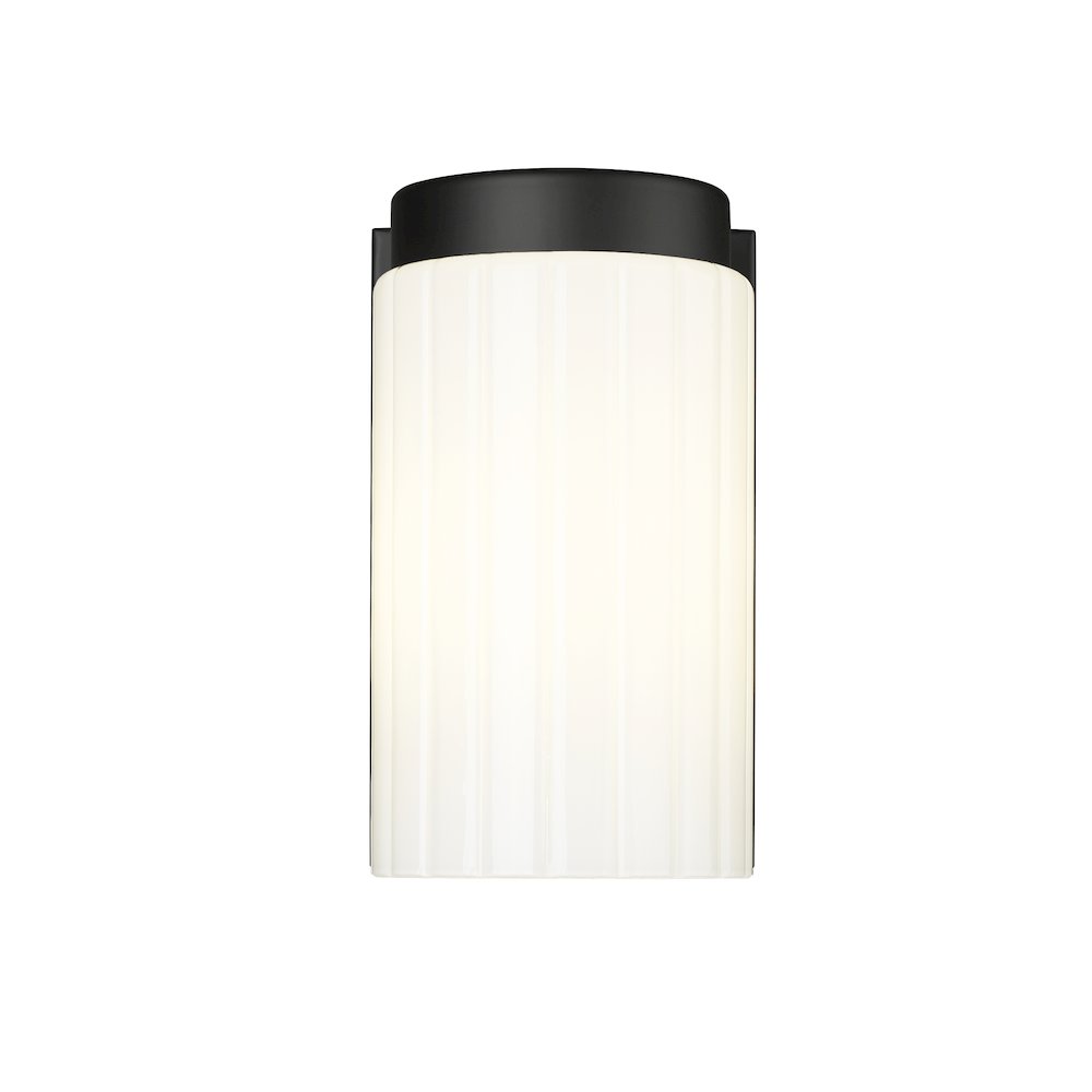 Z-Lite Burk 1 Light Wall Sconce, Matte Black. Picture 3