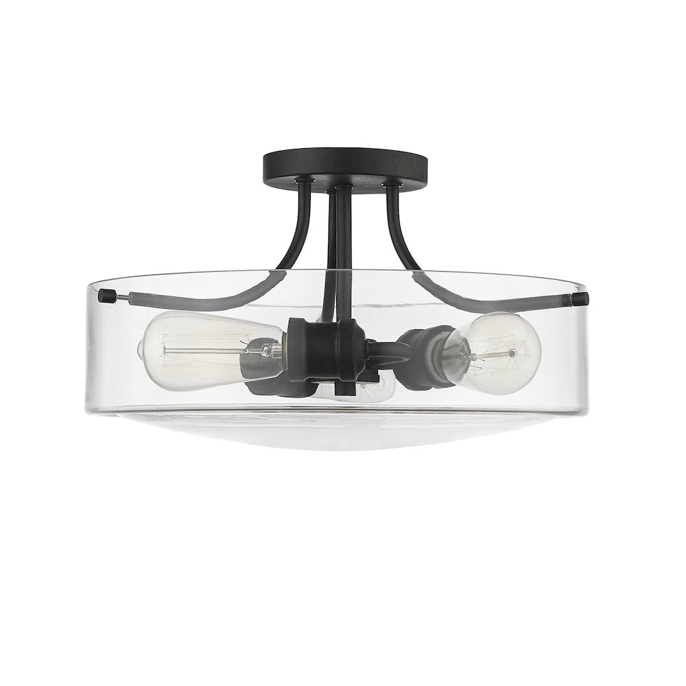 Z-Lite 3 Light Semi Flush Mount. Picture 4