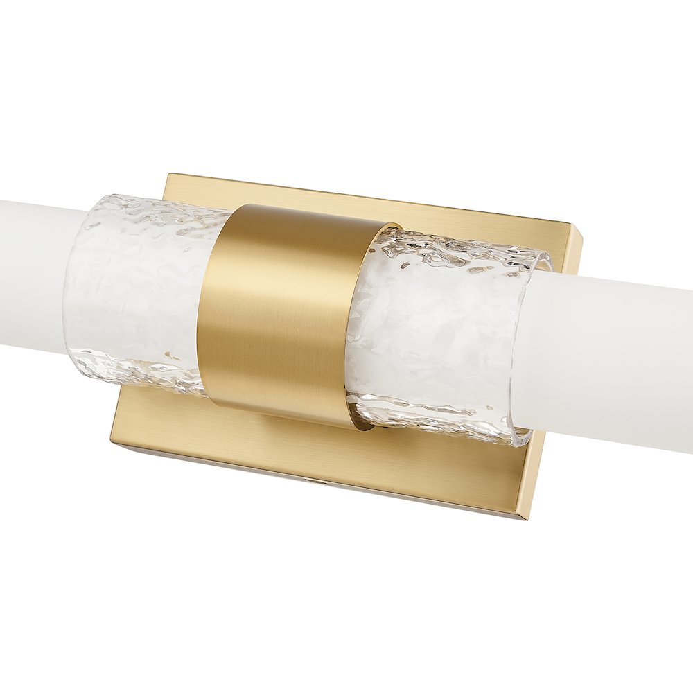 Z-Lite Egon 1 Light Vanity in Modern Gold color, Steel frame. Picture 4