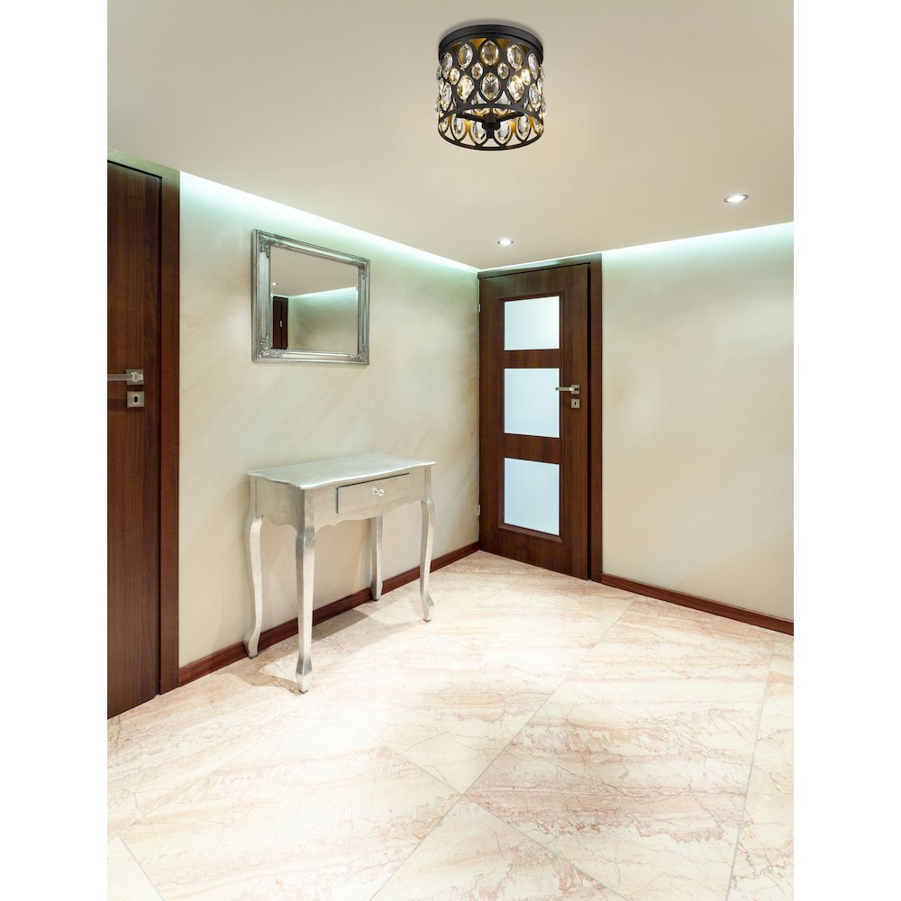 Z-Lite 3 Light Flush Mount. Picture 6