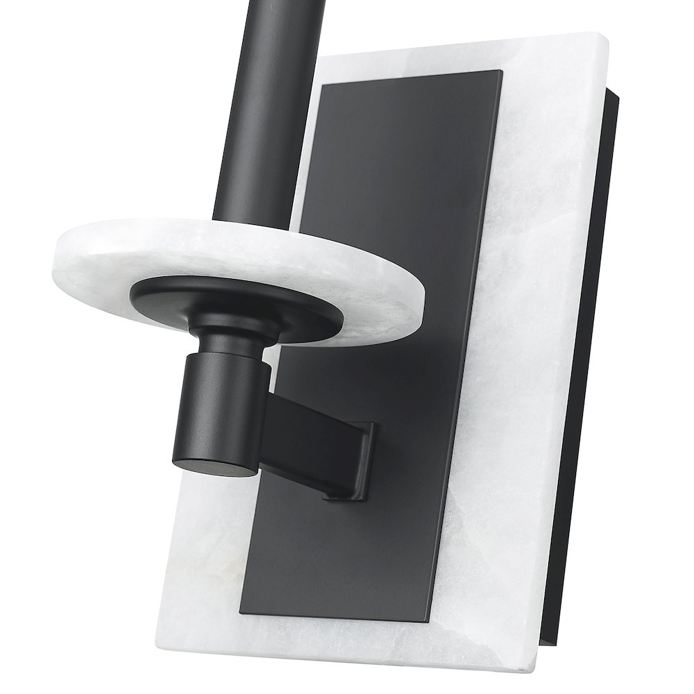 Z-Lite Kaden 1 Light Wall Sconce in Matte Black color, Steel frame. Picture 4