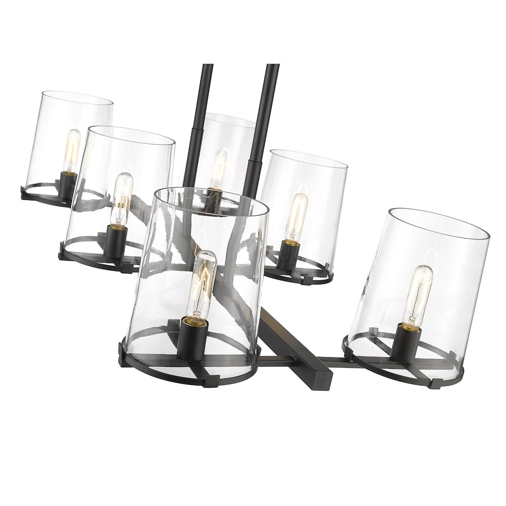 Z-Lite 6 Light Linear Chandelier. Picture 4