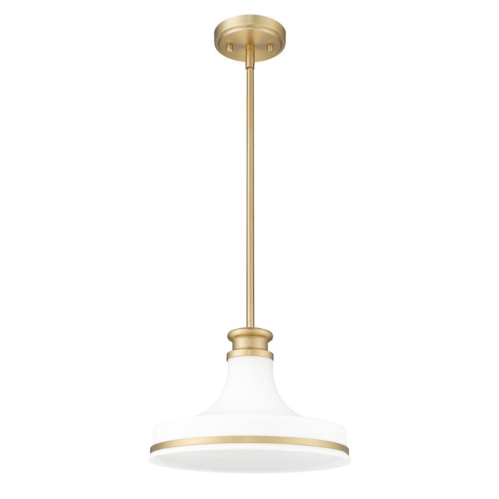 Z-Lite 1 Light Pendant, Modern Gold. Picture 7