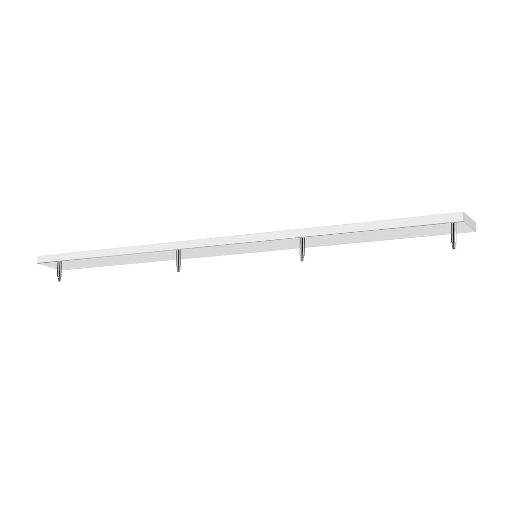 Z-Lite Multi Point Canopy 4 Light Ceiling Plate, Chrome. Picture 1