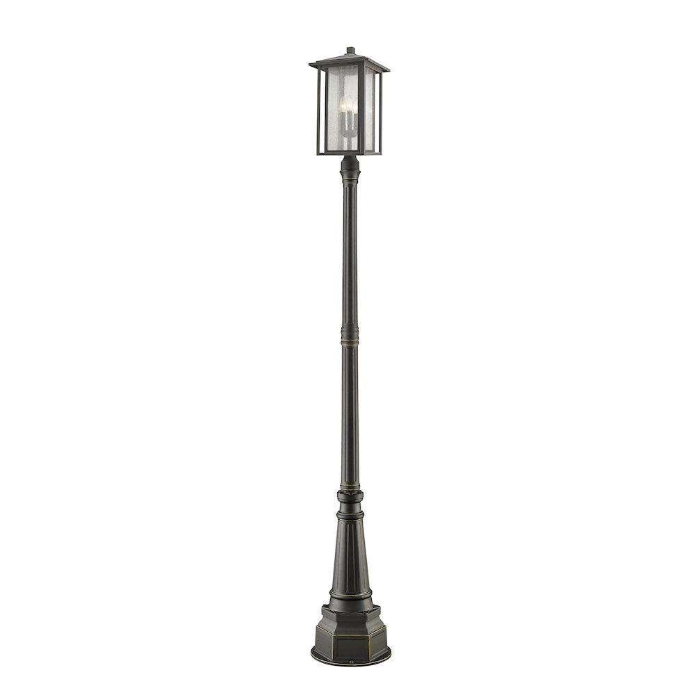Z-Lite 3 Light Outdoor Post Mounted Fixture. Picture 1