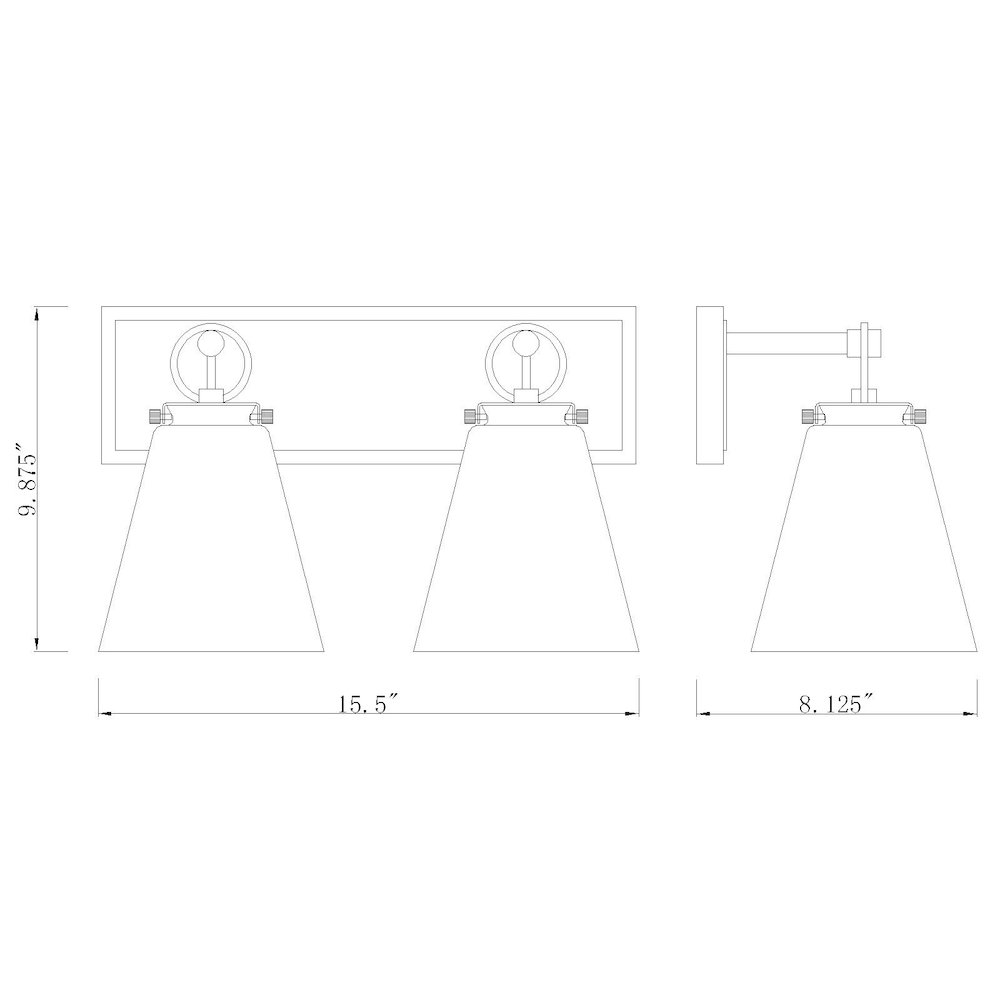 Z-Lite 2 Light Vanity. Picture 8