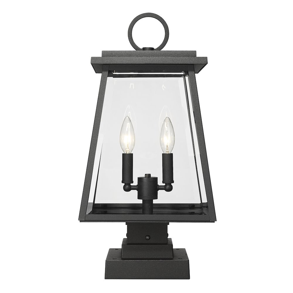 Z-Lite 2 Light Outdoor Pier Mounted Fixture. Picture 2