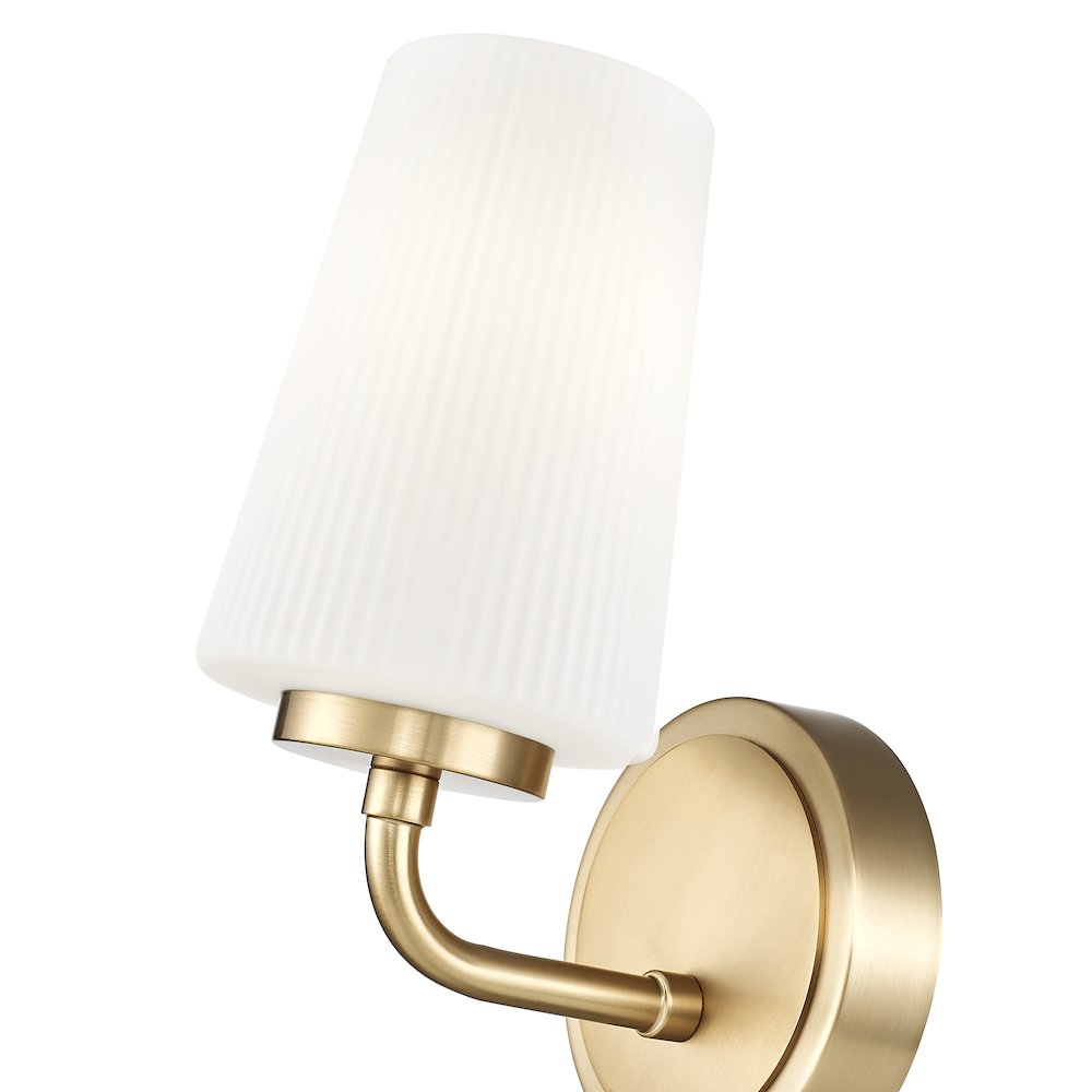 Z-Lite Montford 1 Light Wall Sconce in Modern Gold color, Steel frame. Picture 4