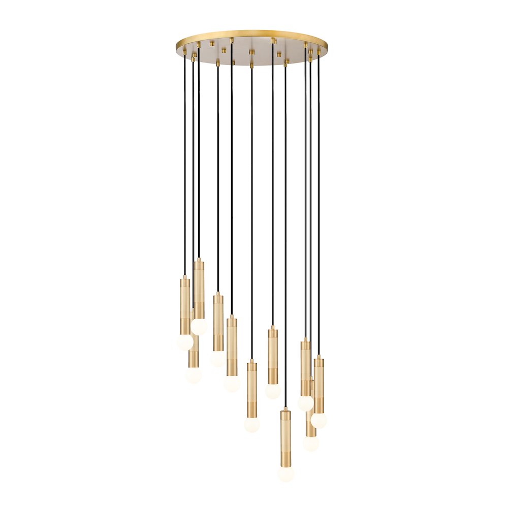 Z-Lite Stari 11 Light Chandelier in Modern Gold color, Steel frame. Picture 1