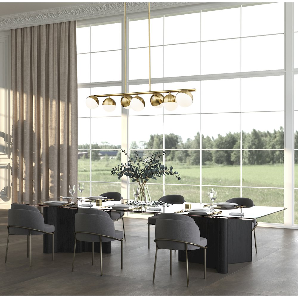Z-Lite 7 Light Linear Chandelier. Picture 7