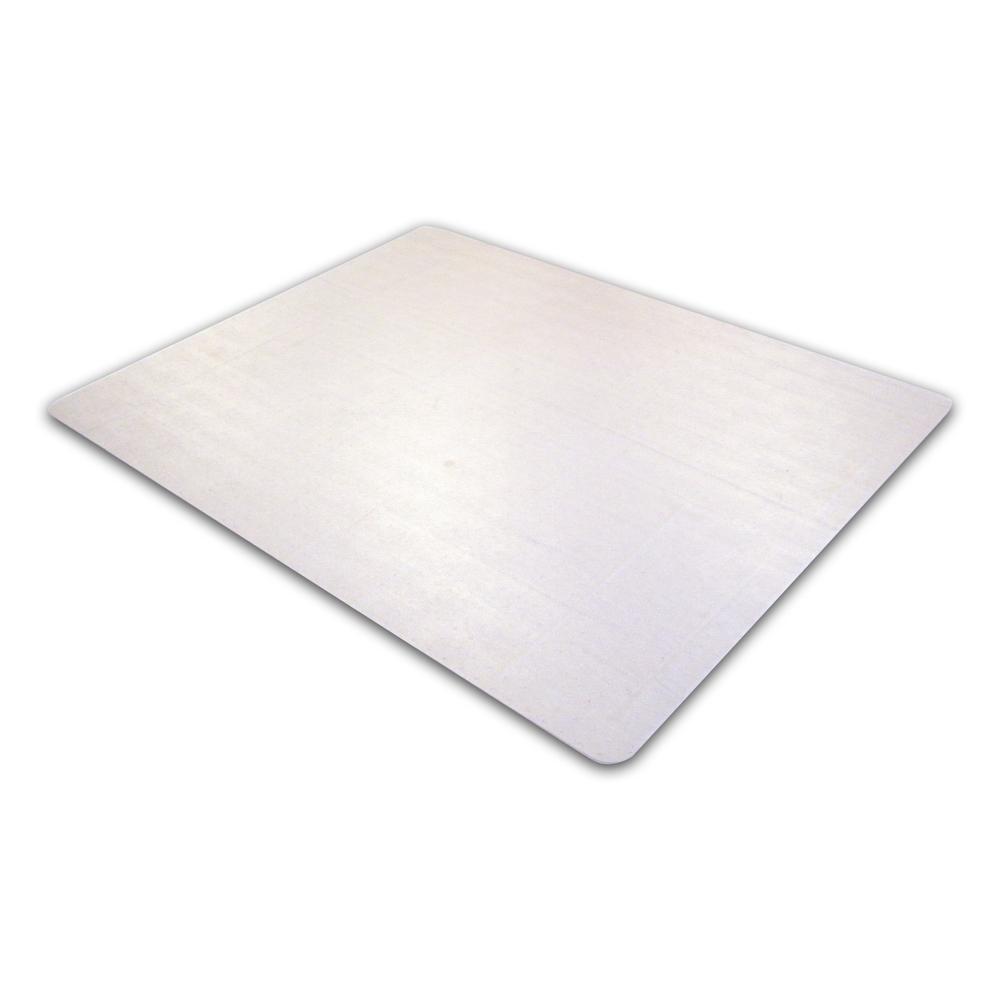 Cleartex Ultimat Rectangular Chair Mat, Polycarbonate, For Plush Pile Carpets (over 1/2"), Size 48" x 53". Picture 7