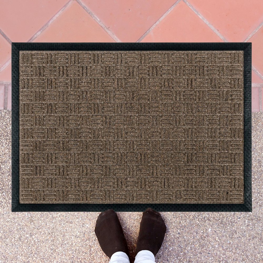 Doortex Ribmat Entrance Mat, Brown - 36" x 60". Picture 2
