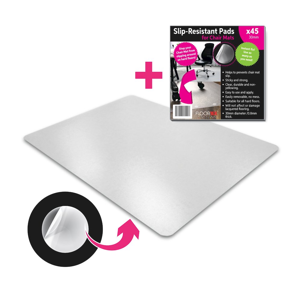Rectangular Polycarbonate Chair Mat Hard Floors and Carpet Tiles - 48" x 60". Picture 4