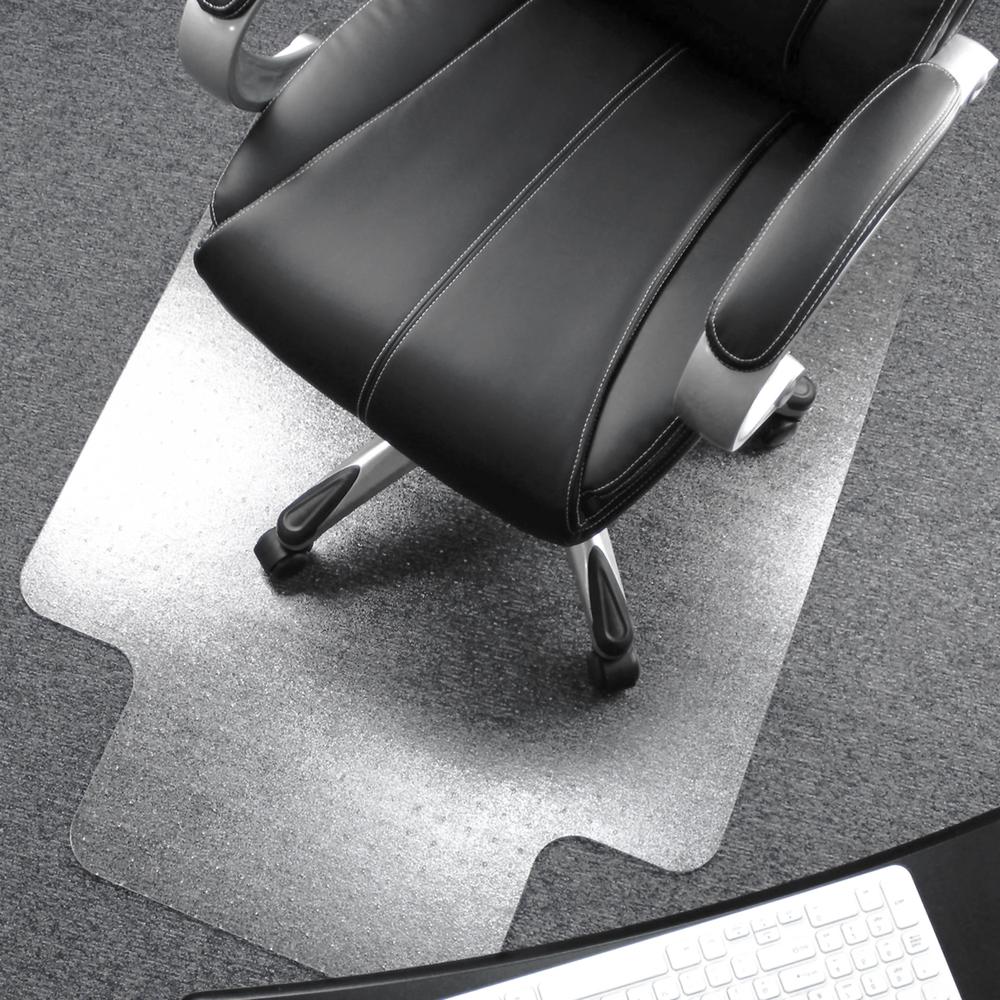 Polycarbonate Lipped Chair Mat for Carpets up to 1/2" - 48" x 60". Picture 1