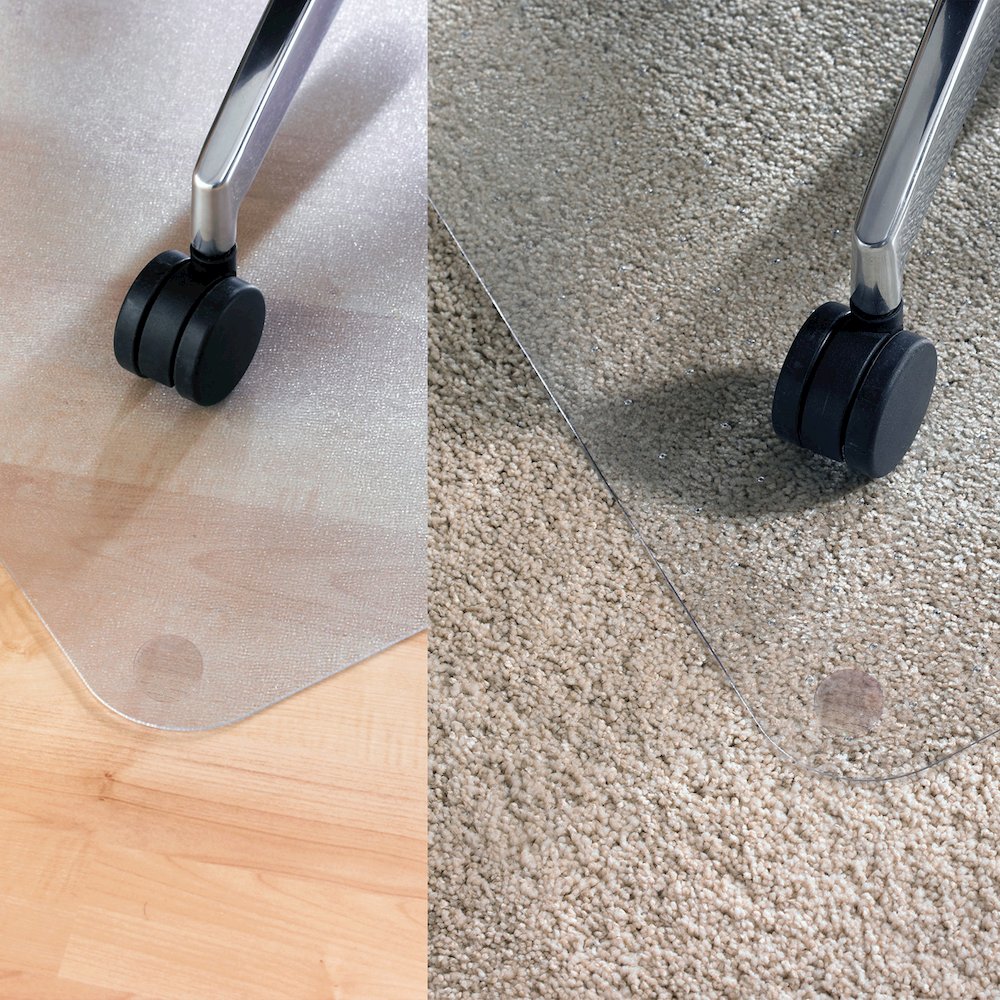 Rectangular Polycarbonate Chair Mat Hard Floors and Carpet Tiles - 48" x 60". Picture 3