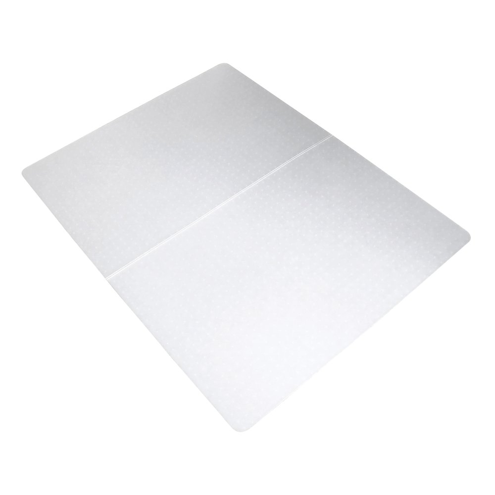 Cleartex Polypropylene Rectangular Foldable Chair Mat for Carpets - 45" x 53". Picture 1
