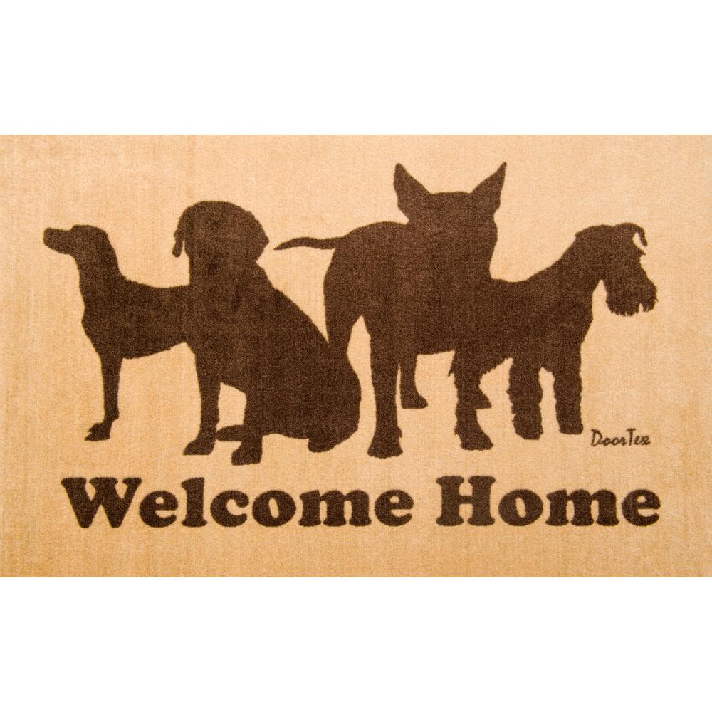 Welcome Dog Design Door Mat - 24" x 39". Picture 1
