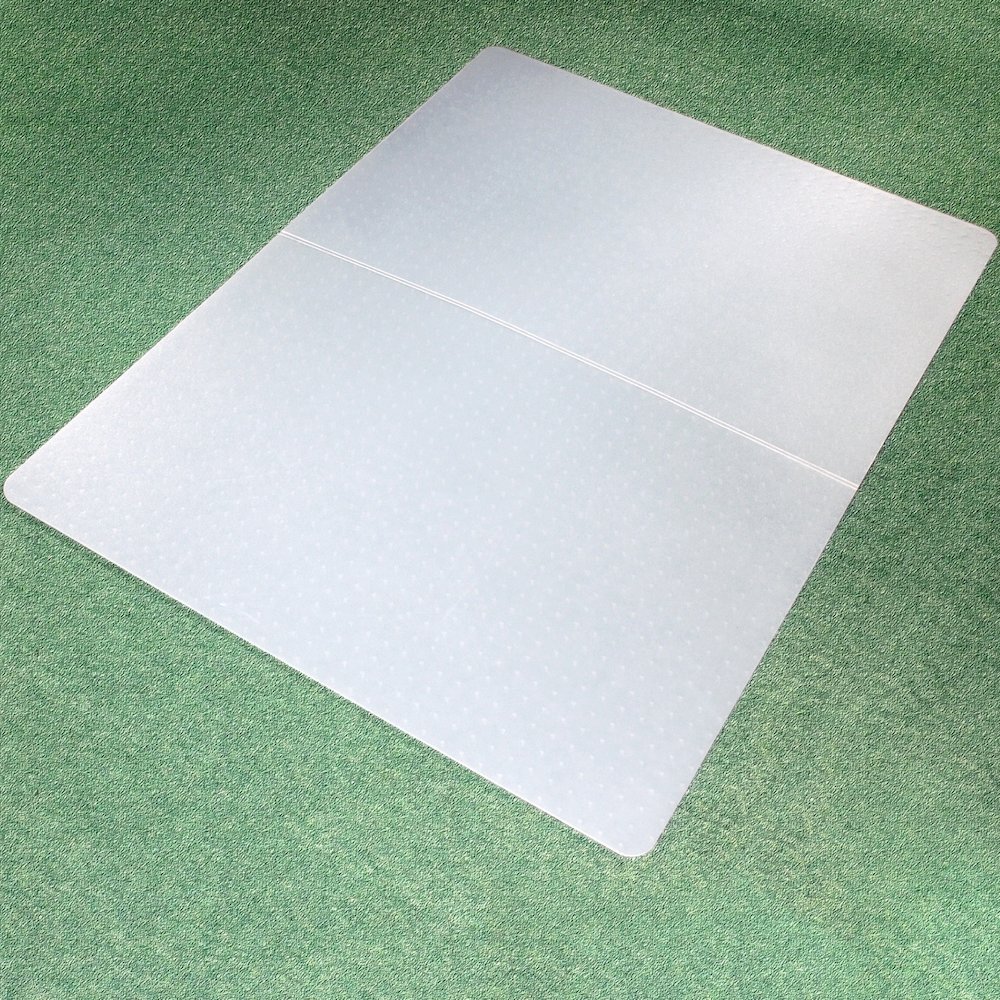 Cleartex Polypropylene Rectangular Foldable Chair Mat for Carpets - 35" x 46". Picture 5