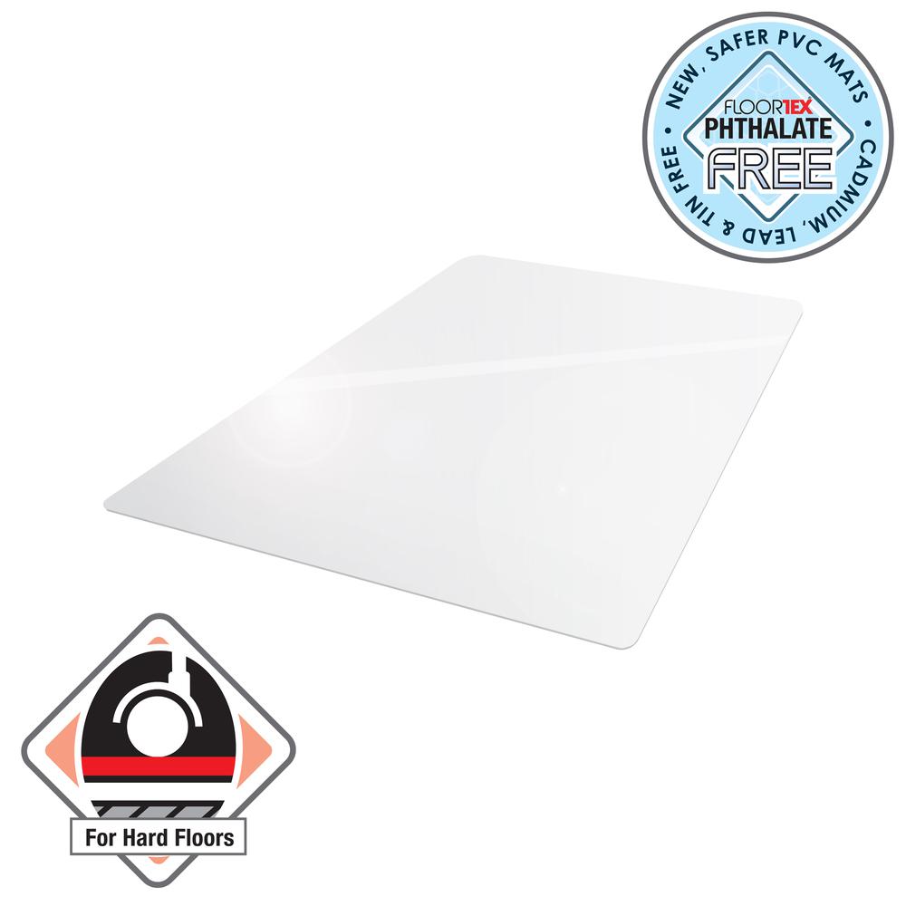 Vinyl Rectangular Chair Mat for Hard Floor - 52" x 45". Picture 5