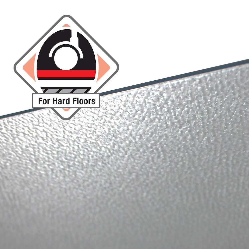 Polymer Rectangular Chair Mat with Anti-Slip Backing for Hard Floors - 30" x 48". Picture 4