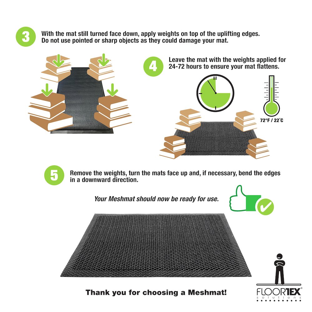 Doortex Meshmat Entrance Mat, Metallic Gray - 20" x 32". Picture 5